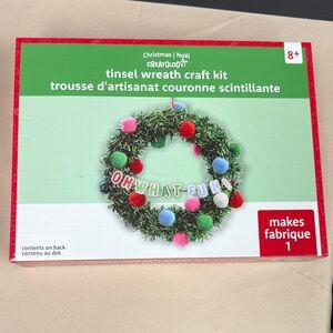 Creatology Christmas Tinsel Wreath Craft Kit - Multicolor for ages 8 and up new